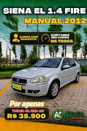 FIAT SIENA 1.4 MPI EL 8V FLEX 4P MANUAL FIAT SIENA 1.4 MPI EL 8V FLEX 4P MANUAL